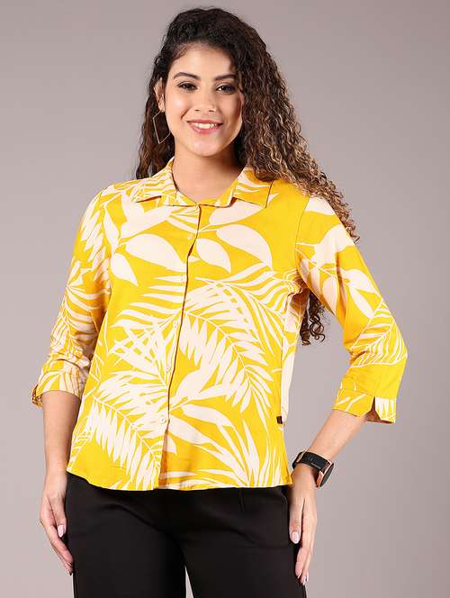 women printed collared regular shirt - 21784549 -  Standard Image - 0