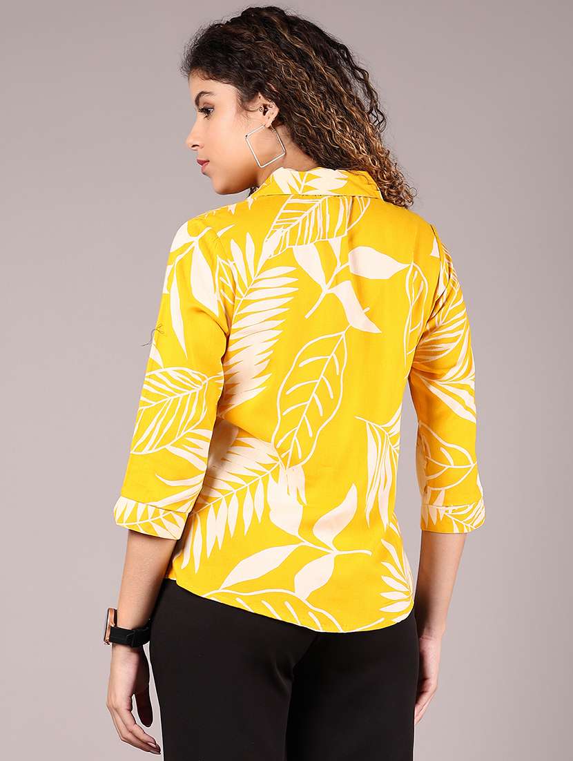 women printed collared regular shirt - 21784549 - Standard Image - 2