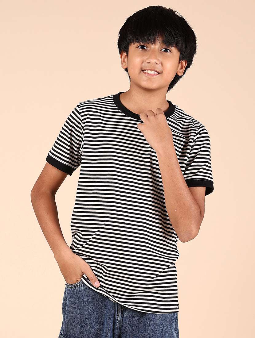 boys striped short sleeve t-shirt - 21784568 -  Standard Image - 2