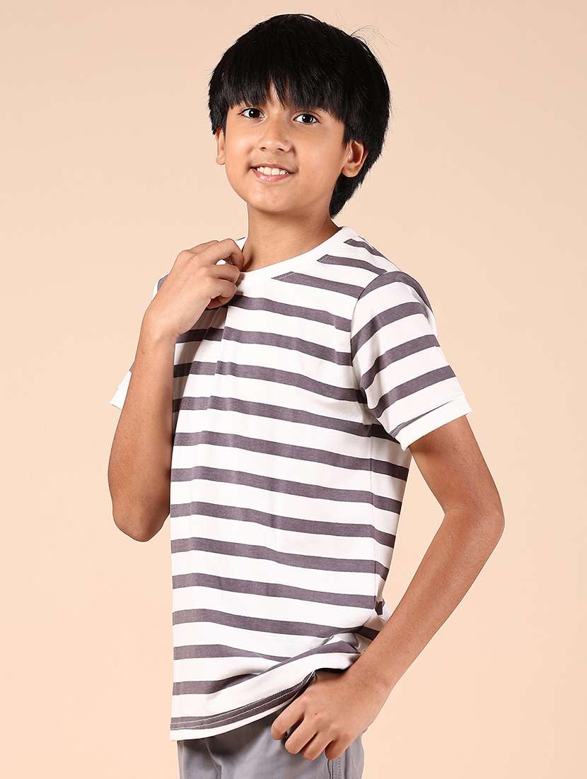 boys striped short sleeve t-shirt - 21784570 -  Standard Image - 2