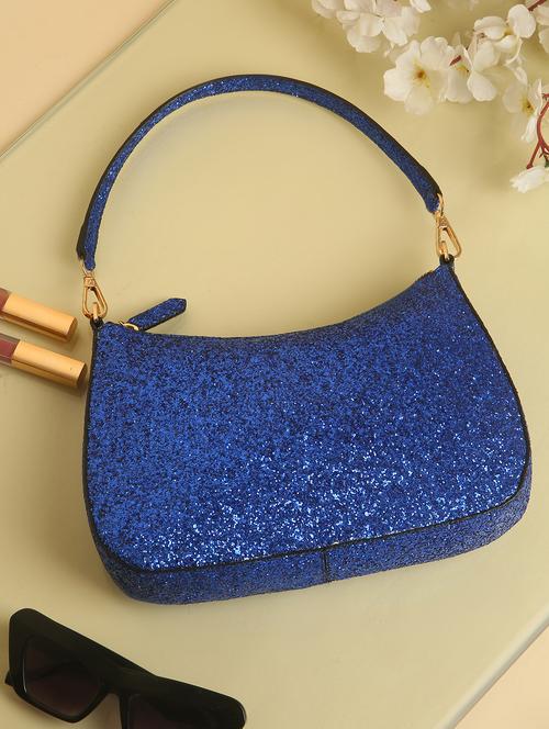 women blue embellished handbag - 21784767 - Standard Image - 0