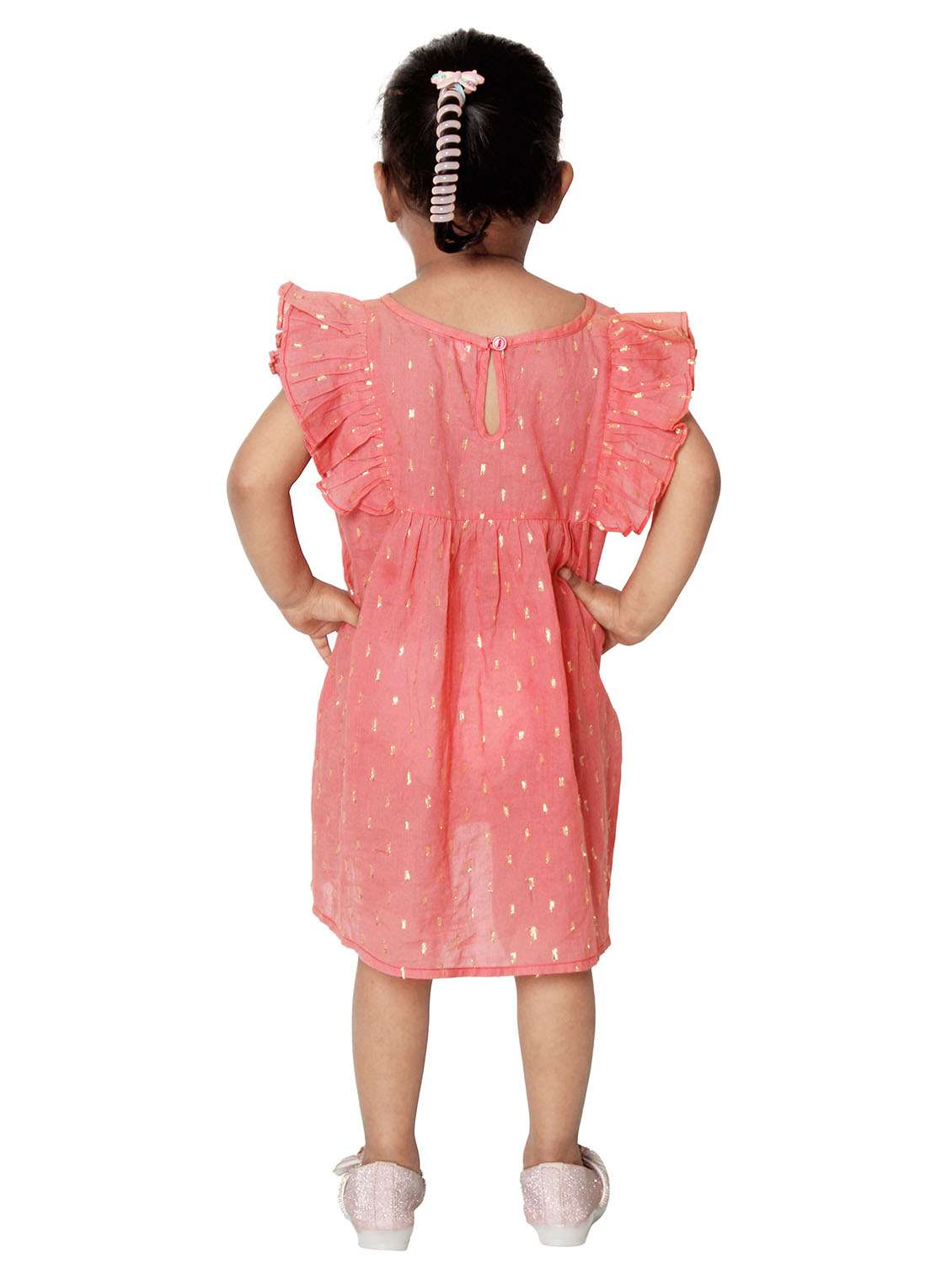 girls self designed short sleeves frock - 21784993 -  Standard Image - 2