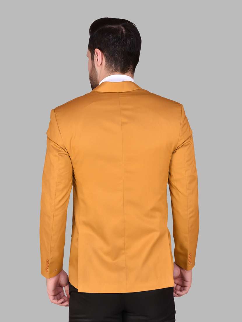 men long sleeves solid single breasted casual blazer - 21785881 - Standard Image - 2