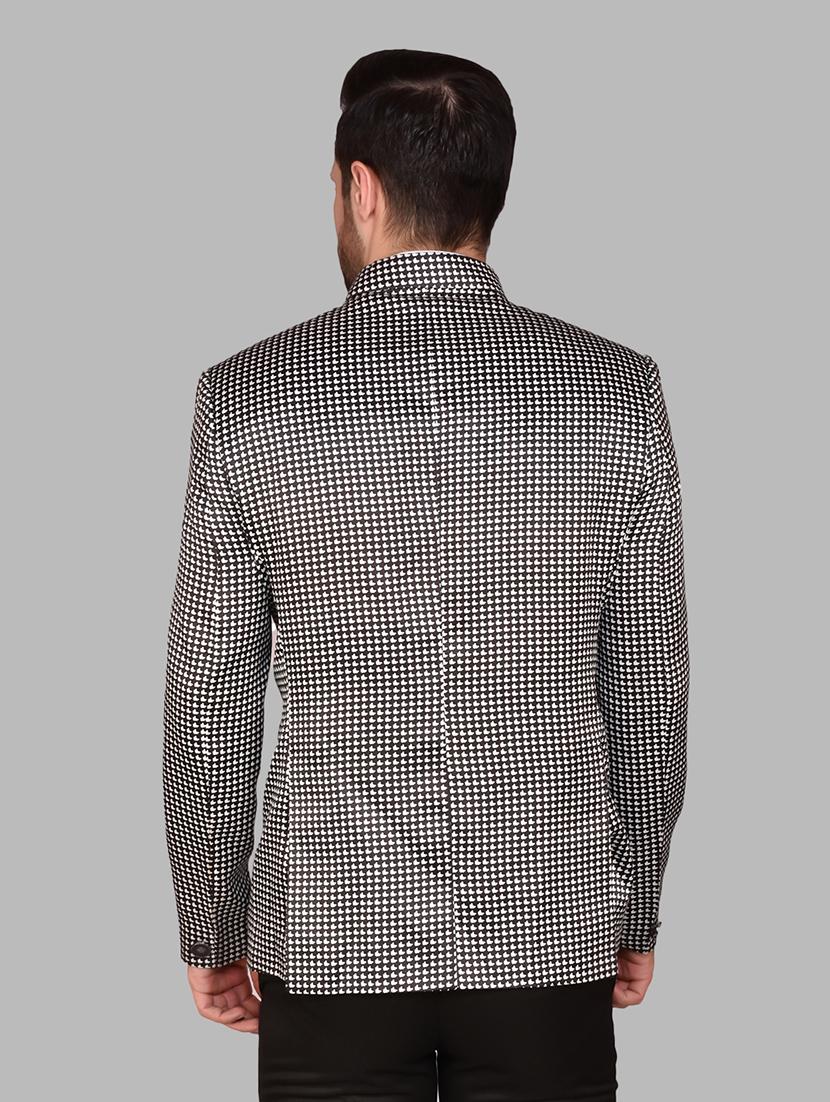 men solid long sleeve bandhgala blazer - 21785889 - Standard Image - 2