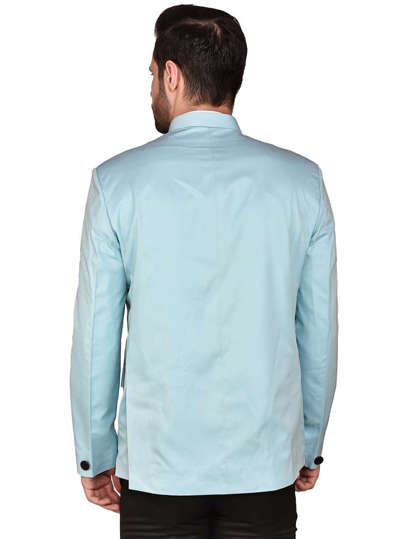 men solid long sleeve bandhgala casual blazer - 21785912 -  Standard Image - 2