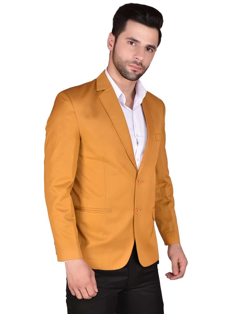 men long sleeves solid single breasted casual blazer - 21785913 -  Standard Image - 2