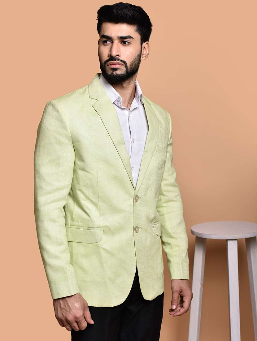 men long sleeves solid single breasted casual blazer - 21785960 -  Standard Image - 2