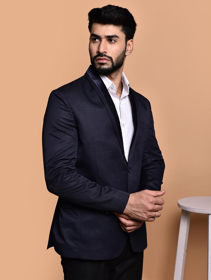 men long sleeves solid single breasted casual blazer - 21785961 - Zoom Image - 0