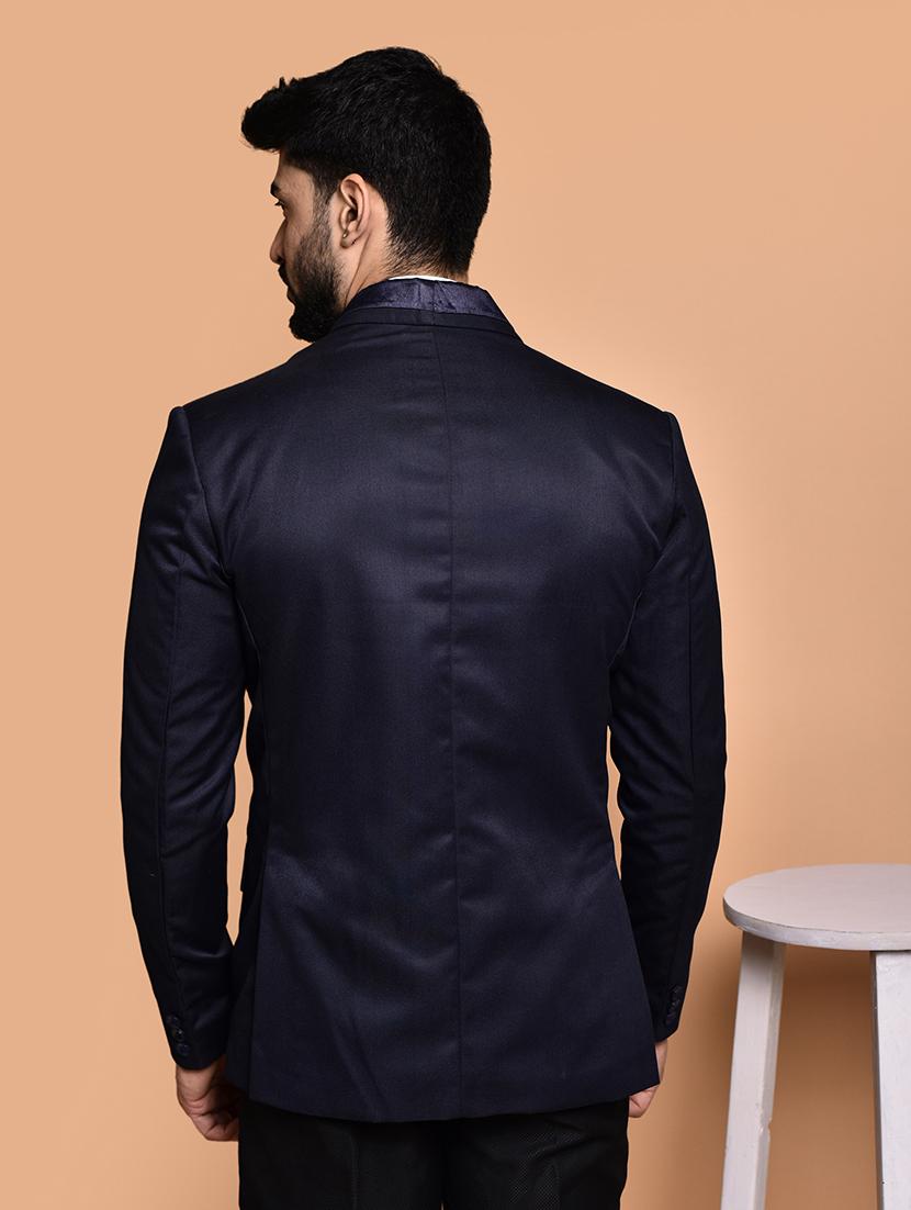 men long sleeves solid single breasted casual blazer - 21785961 - Standard Image - 2