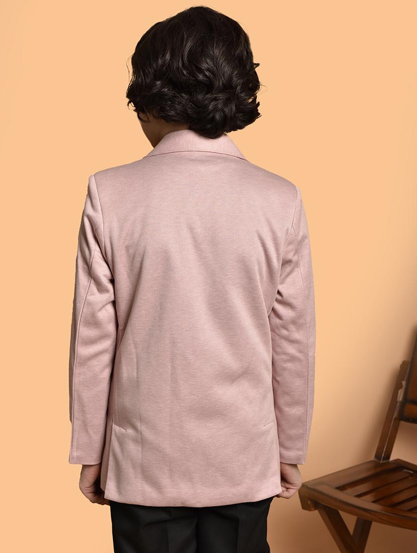 boys long sleeves solid single breasted blazer - 21786232 - Standard Image - 2