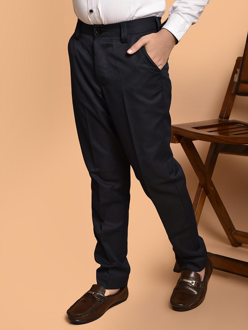 boys solid mid rise casual chinos - 21786365 - Standard Image - 2