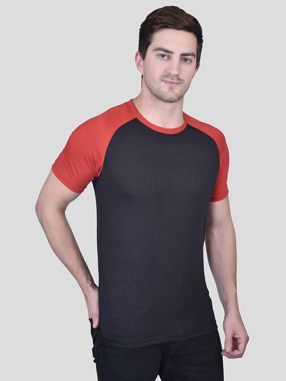men short sleeves color block t-shirt - 21786372 -  Standard Image - 2