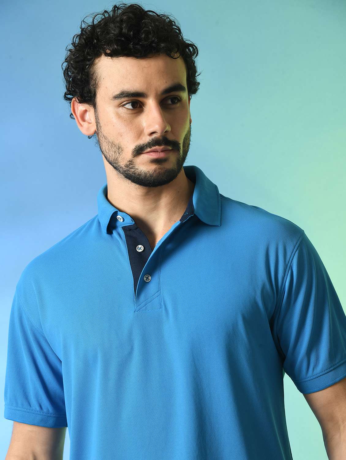 men short sleeves plain polo t-shirt - 21786391 -  Standard Image - 2