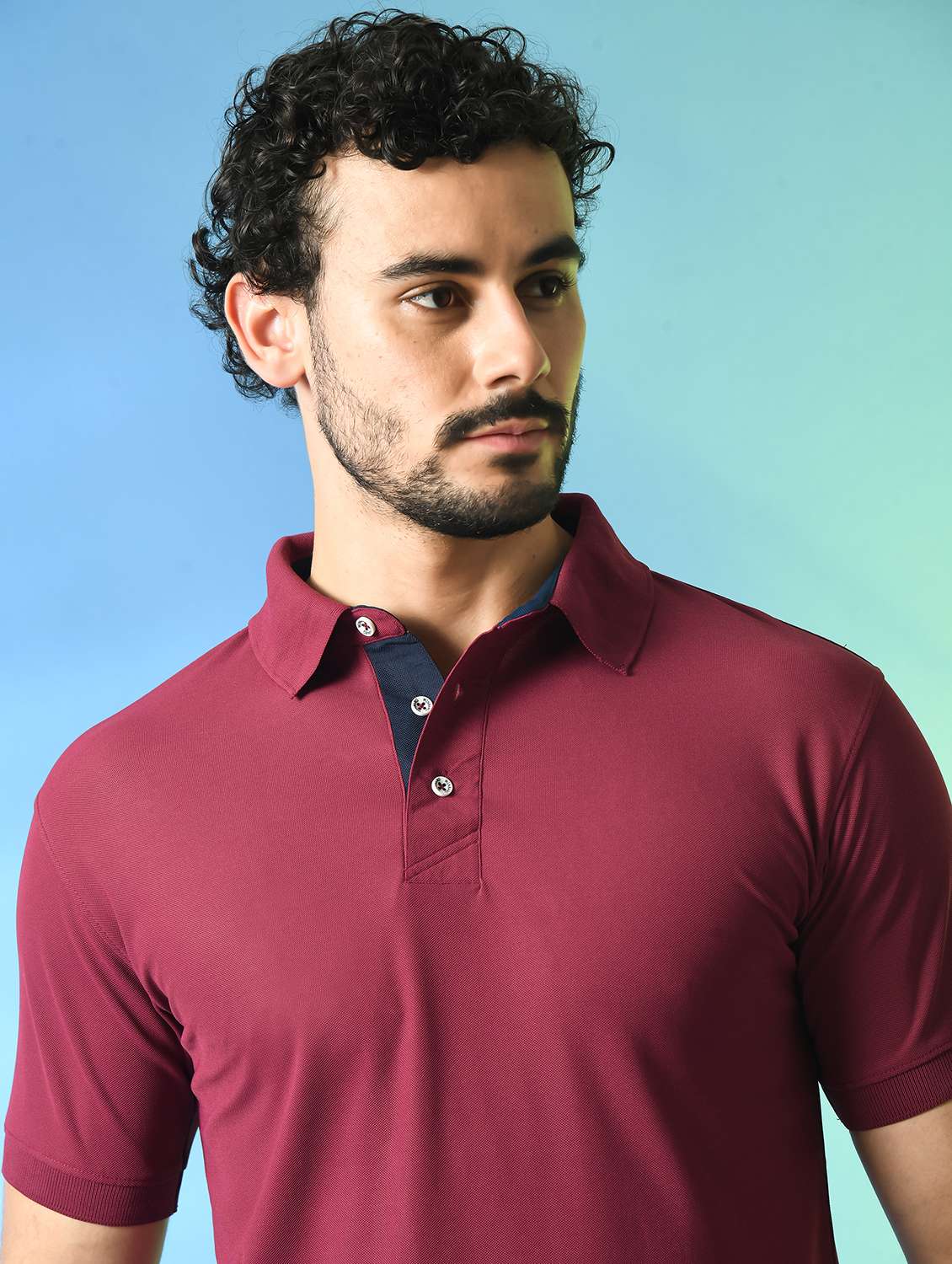 men short sleeves plain polo t-shirt - 21786392 -  Standard Image - 2