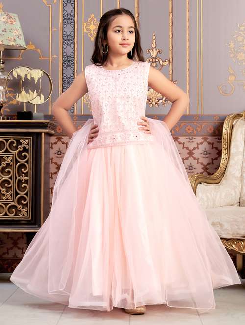 girls solid with work sleeveless lehenga choli set - 21786537 -  Standard Image - 0