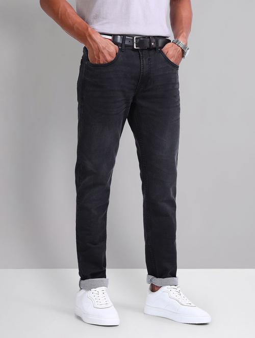 men mid rise plain jeans - 21786613 -  Standard Image - 0
