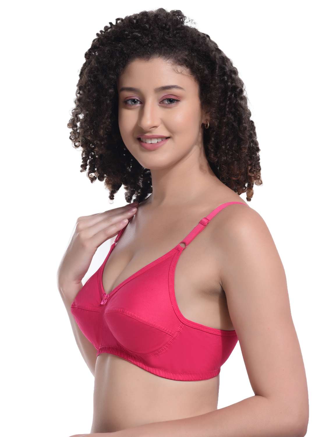women pack of 2 solid non padded regular bra - 21786640 -  Standard Image - 2