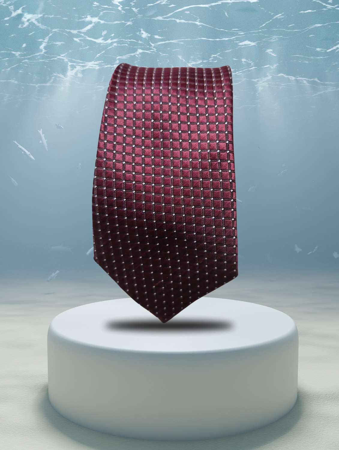 men textured neck tie 