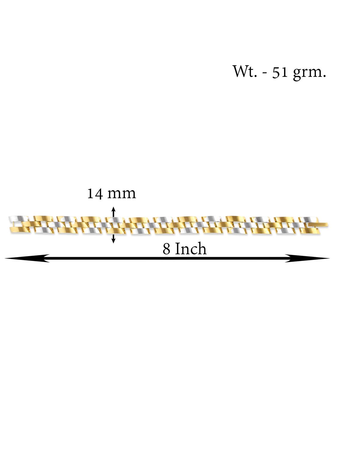 men gold brass bracelet - 21787446 - Standard Image - 2