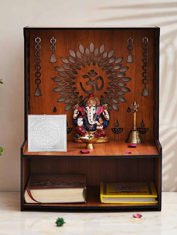 brass silver plated jain bhaktamar yantra puja stand home decor - 21788849 -  Standard Image - 2