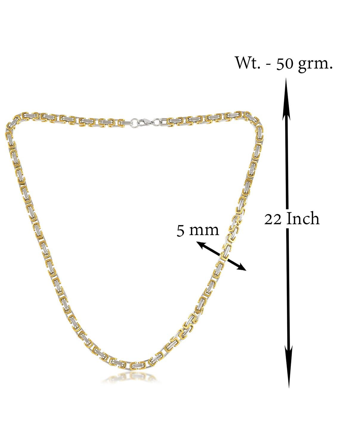 gold brass chain necklace - 21788857 - Standard Image - 2