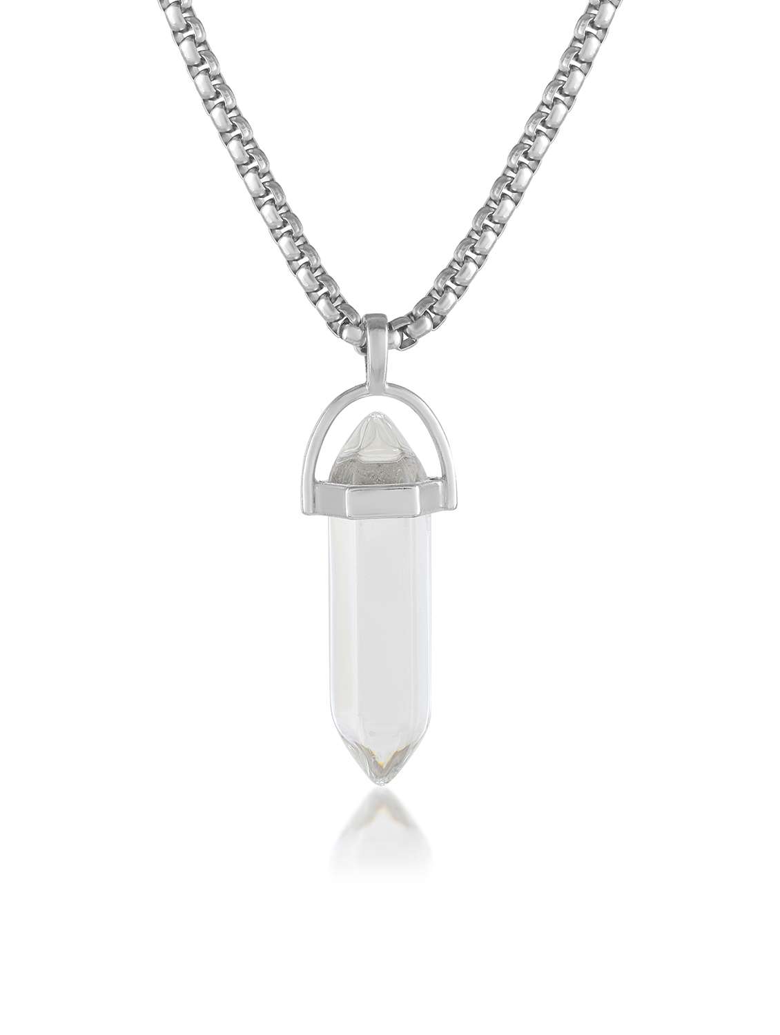 men white crystal pendant - 21788867 - Standard Image - 2