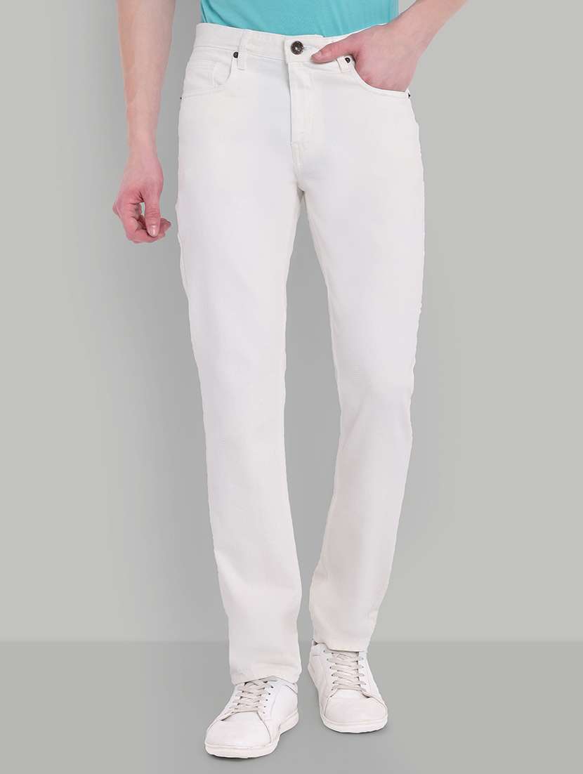 men mid rise full length denim jeans