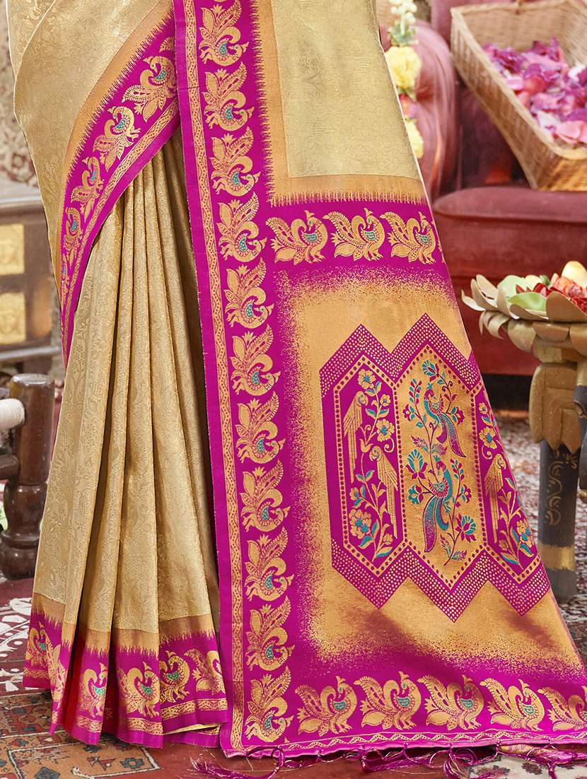 women self design banarasi festive wear saree with blouse - 21789617 - Standard Image - 2