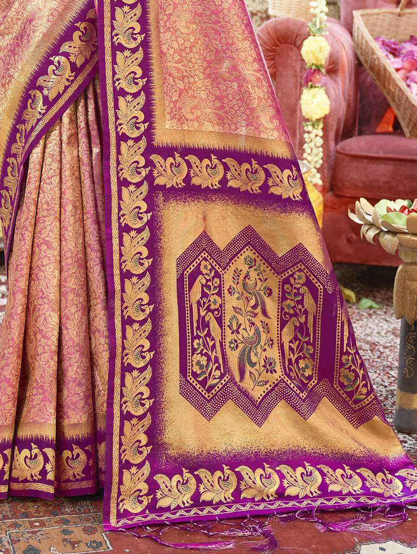 women self design banarasi festive wear saree with blouse - 21789620 -  Standard Image - 2