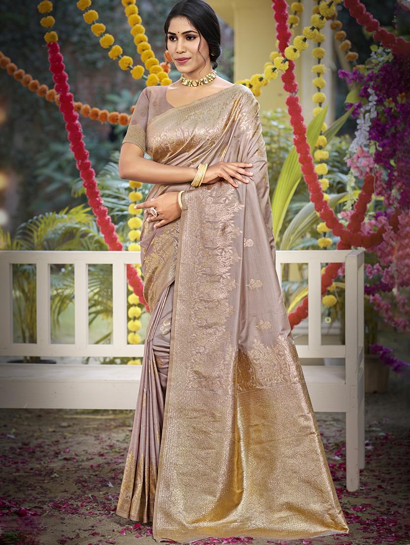 women self design banarasi festive wear saree with blouse - 21789632 - Zoom Image - 0