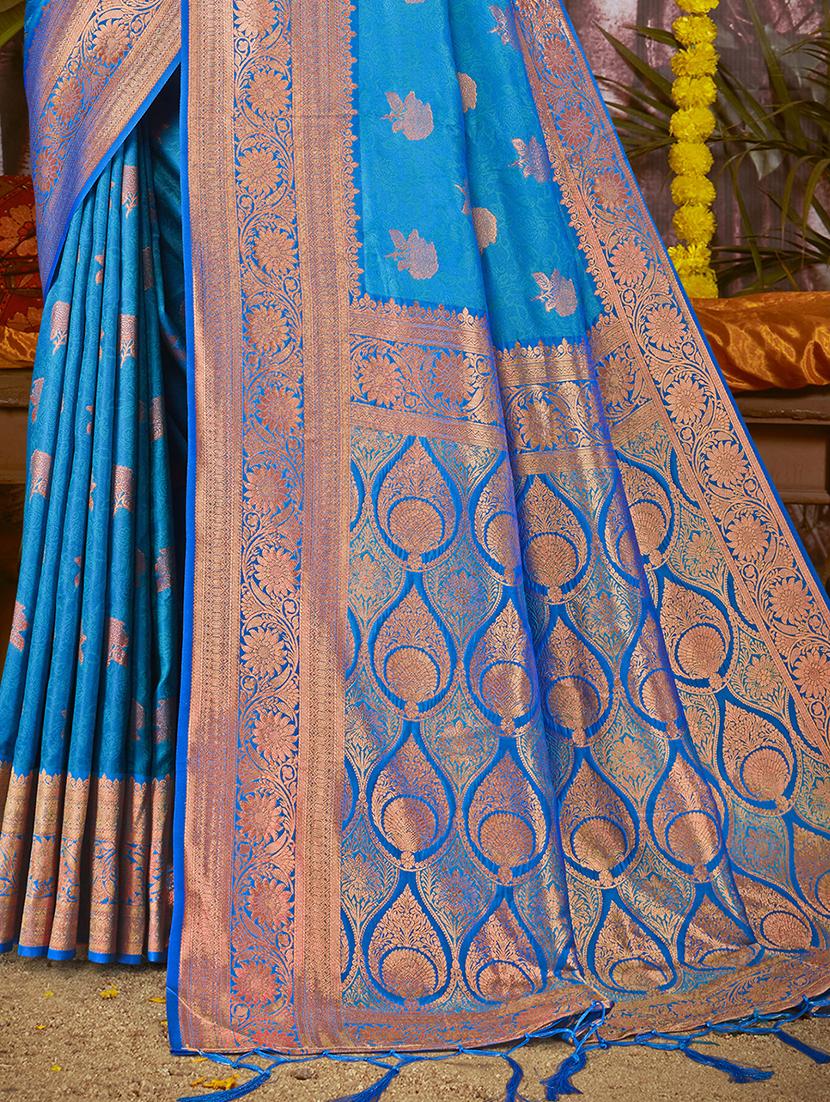 women self design banarasi festive wear saree with blouse - 21789664 - Standard Image - 2