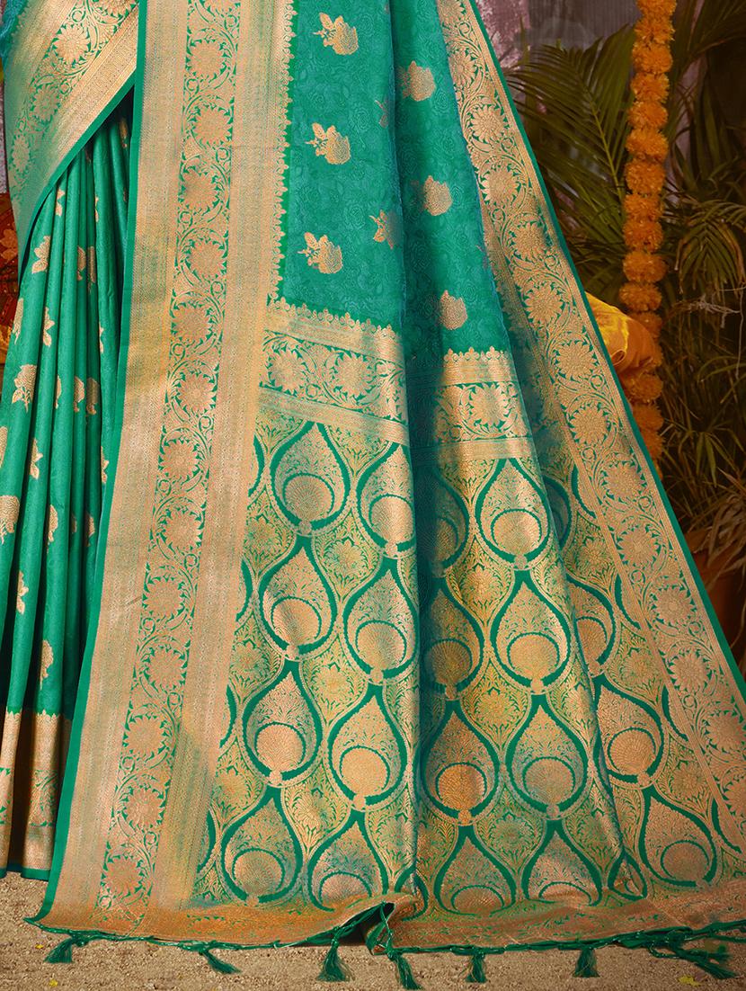 women self design banarasi festive wear saree with blouse - 21789666 - Standard Image - 2
