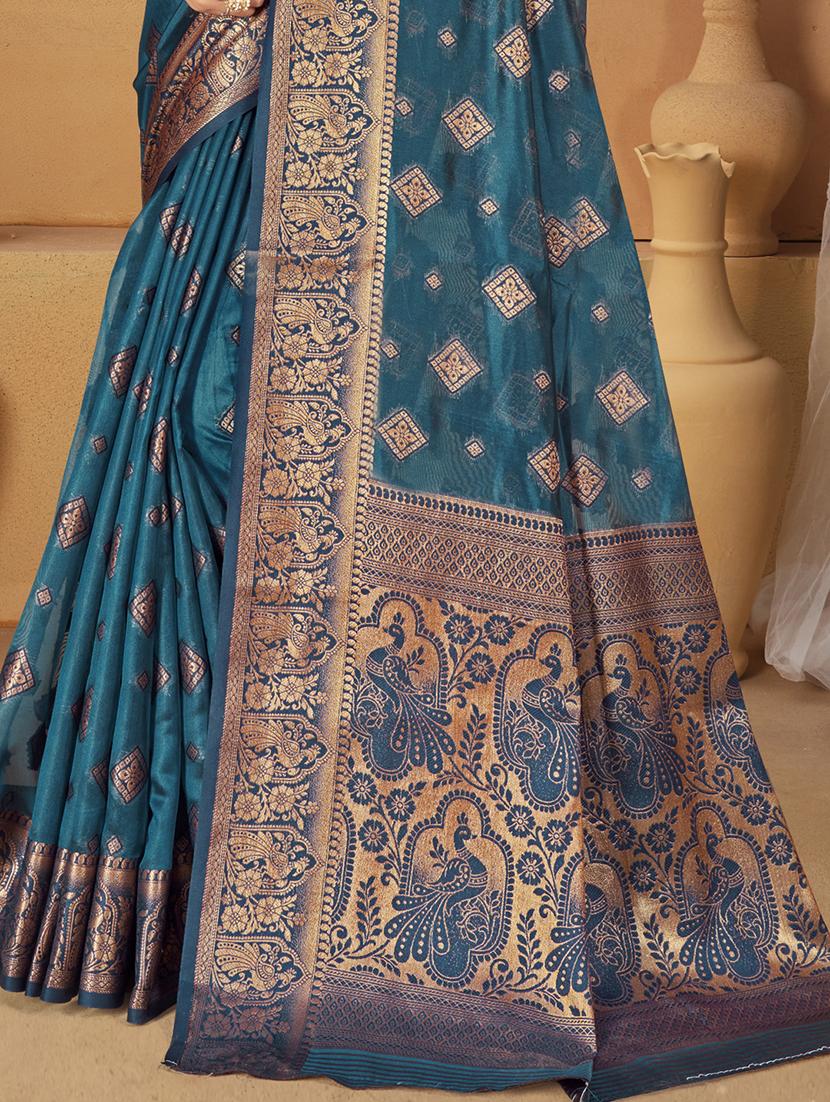women self design banarasi festive wear saree with blouse - 21789684 - Standard Image - 2