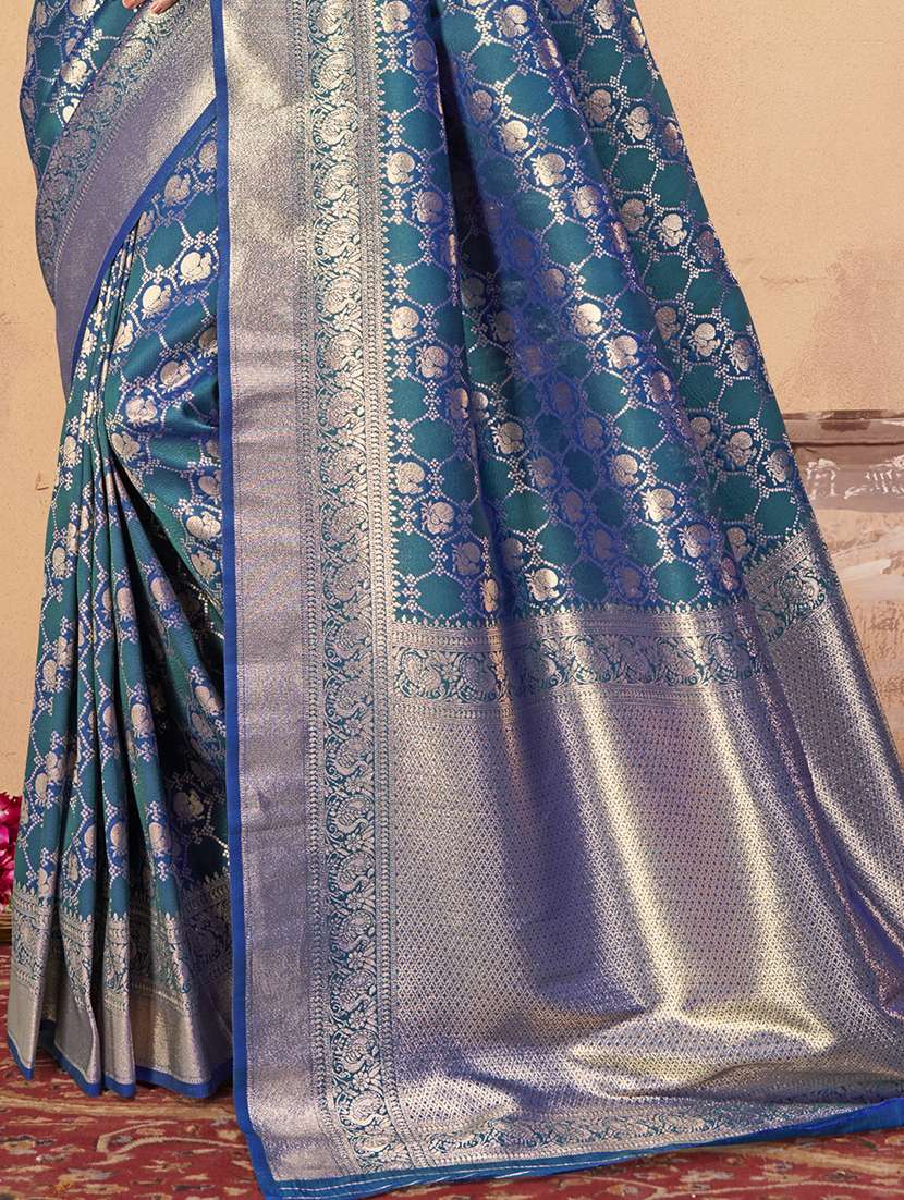 women self design banarasi festive wear saree with blouse - 21789688 -  Standard Image - 2