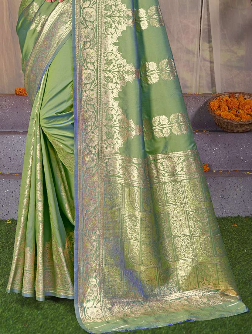 women self design banarasi festive wear saree with blouse - 21789692 -  Standard Image - 2