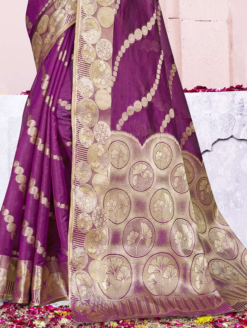 women self design banarasi festive wear saree with blouse - 21789725 - Standard Image - 2