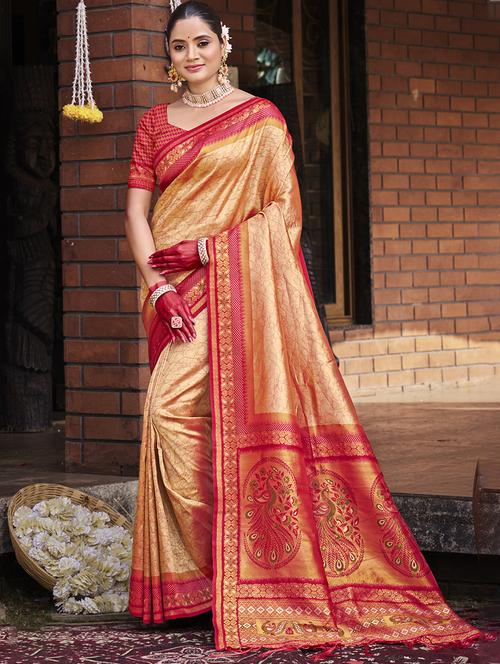 women self design banarasi saree with blouse - 21789756 -  Standard Image - 0