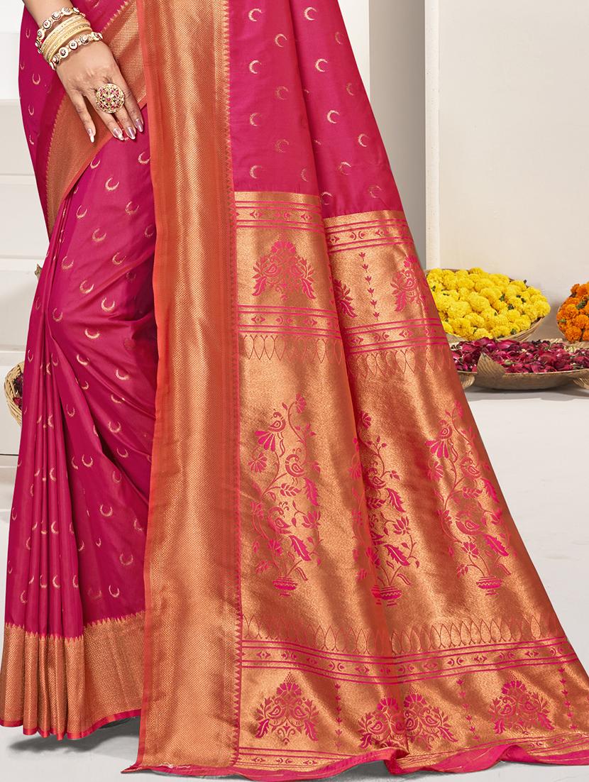 women self design paithani festive wear saree with blouse - 21789764 - Standard Image - 2