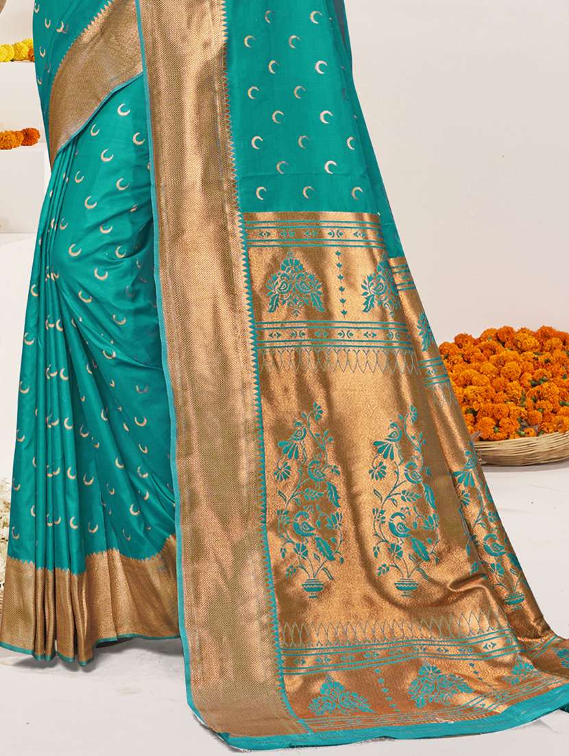 women self design paithani festive wear saree with blouse - 21789767 -  Standard Image - 2
