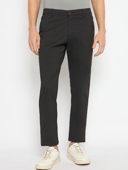 men solid mid rise casual chinos - 21790968 -  Standard Image - 0