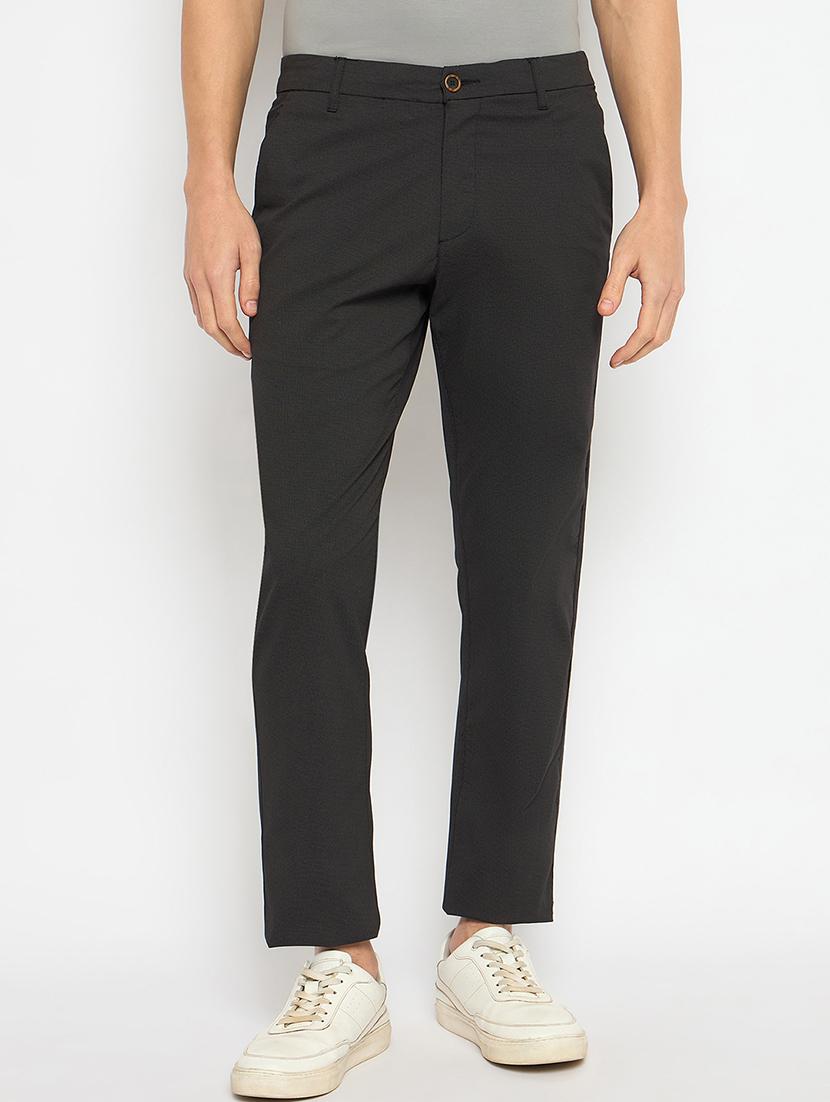men solid mid rise casual chinos - 21790968 -  Zoom Image - 0