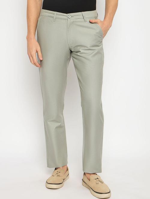 men solid mid rise casual chinos - 21790973 -  Standard Image - 0