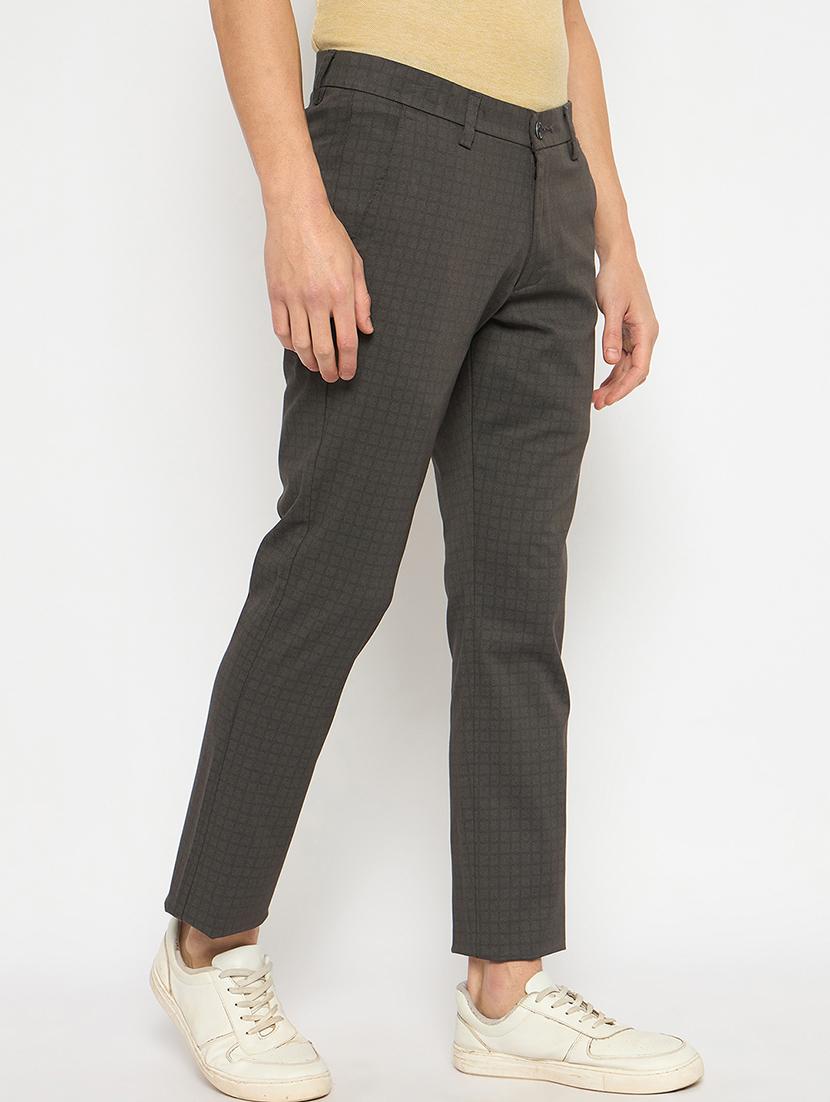 men solid mid rise casual chinos - 21790975 - Standard Image - 2
