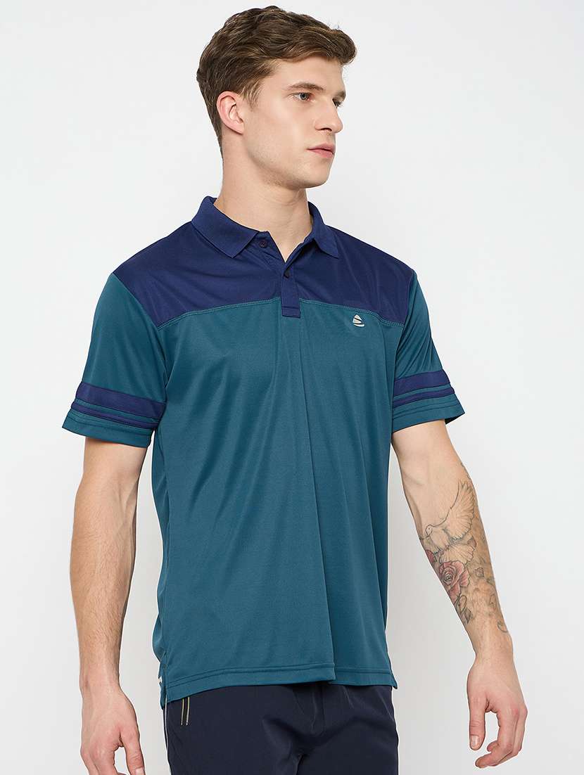 men printed short sleeves polo t-shirt - 21790978 -  Standard Image - 2
