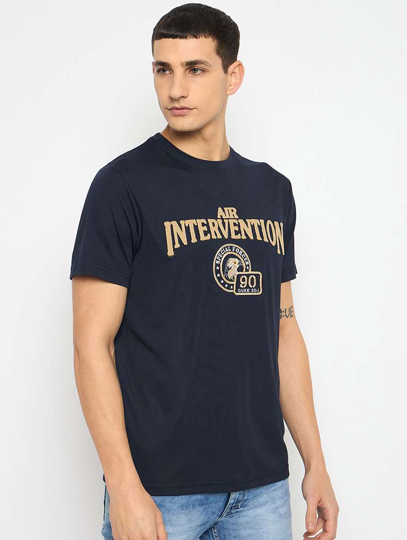 men front print short sleeves t-shirt - 21790995 -  Standard Image - 2