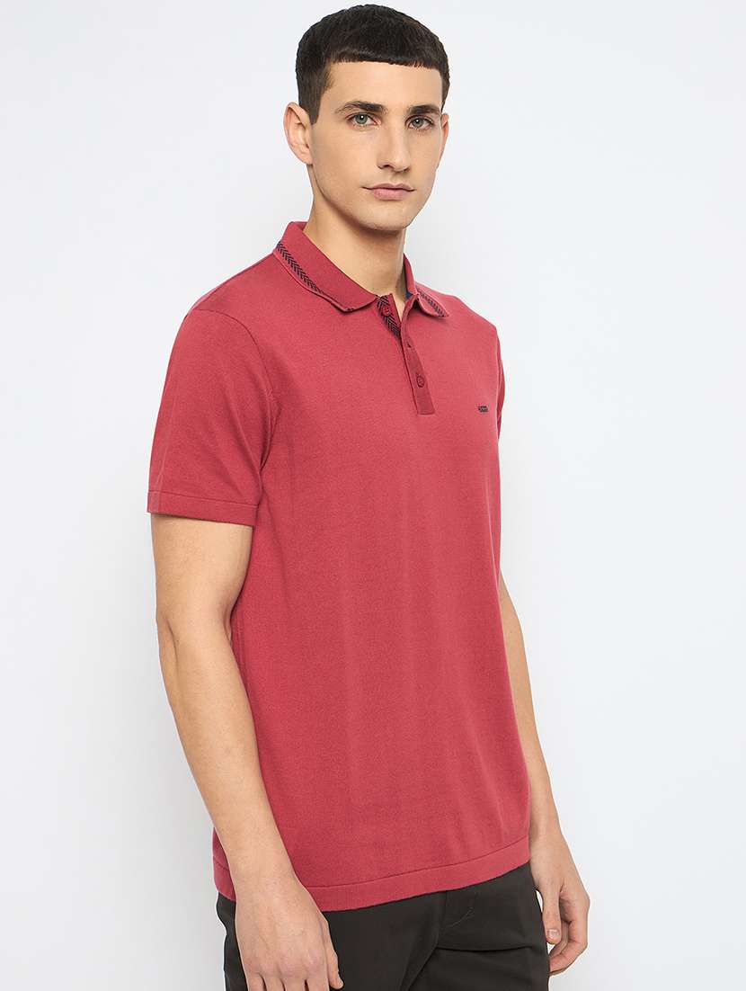 men solid short sleeves polo t-shirt - 21791031 -  Standard Image - 2