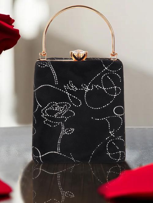 women black floral printed clutch - 21791385 -  Standard Image - 0