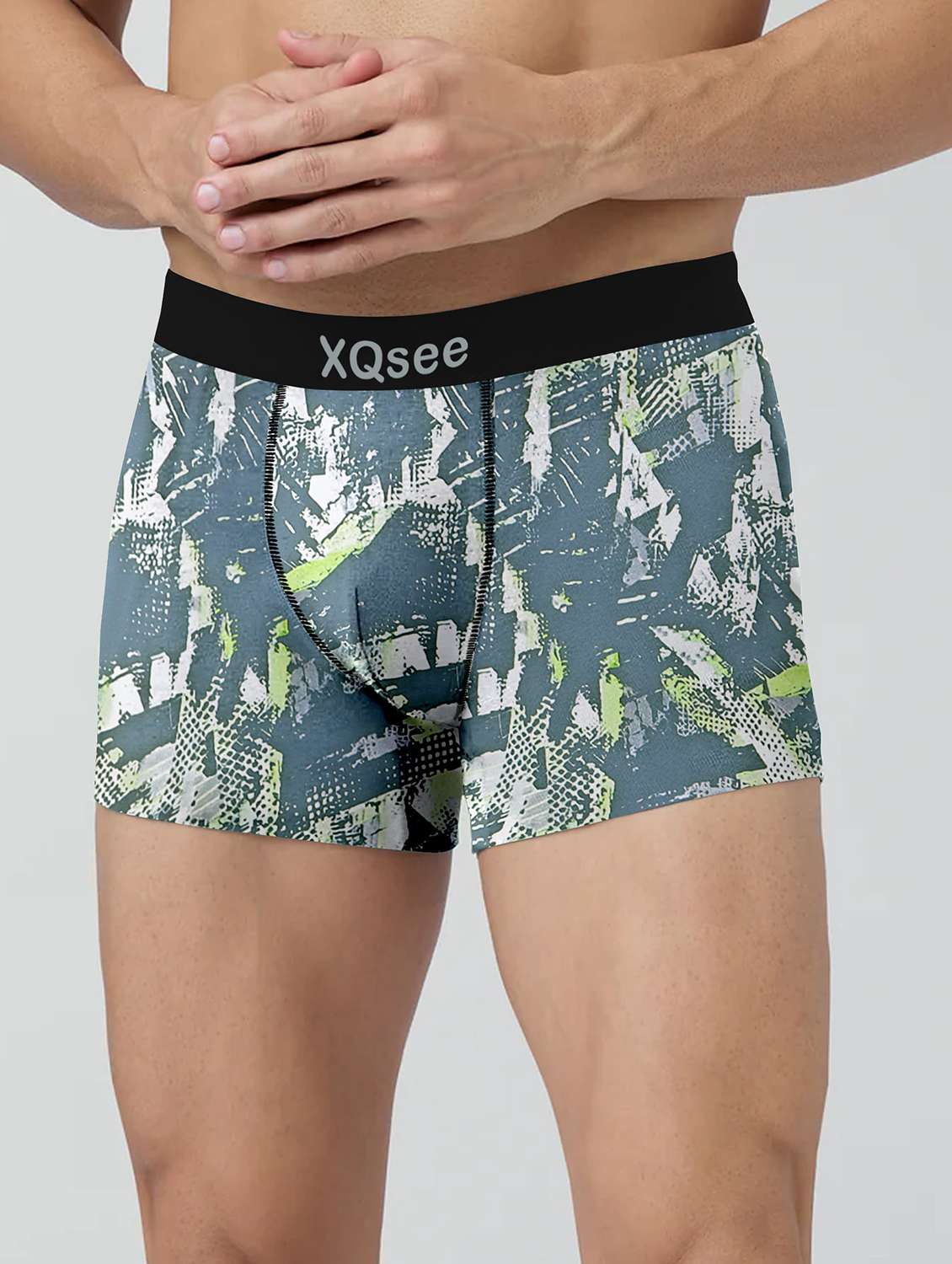 men pack of 2 printed low rise trunks brief - 21793205 -  Standard Image - 2