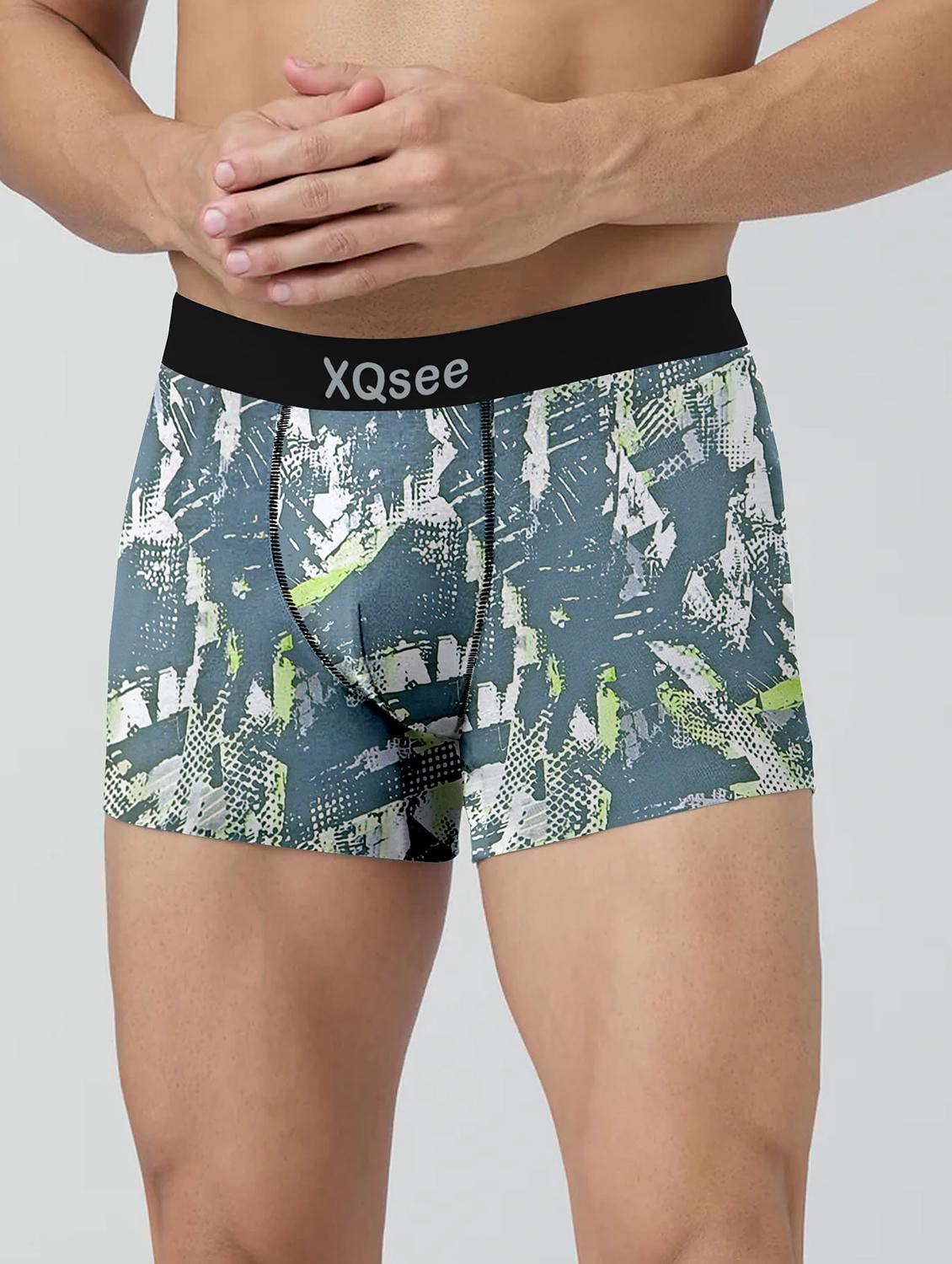 men pack of 3 printed low rise trunks brief - 21793210 - Standard Image - 2