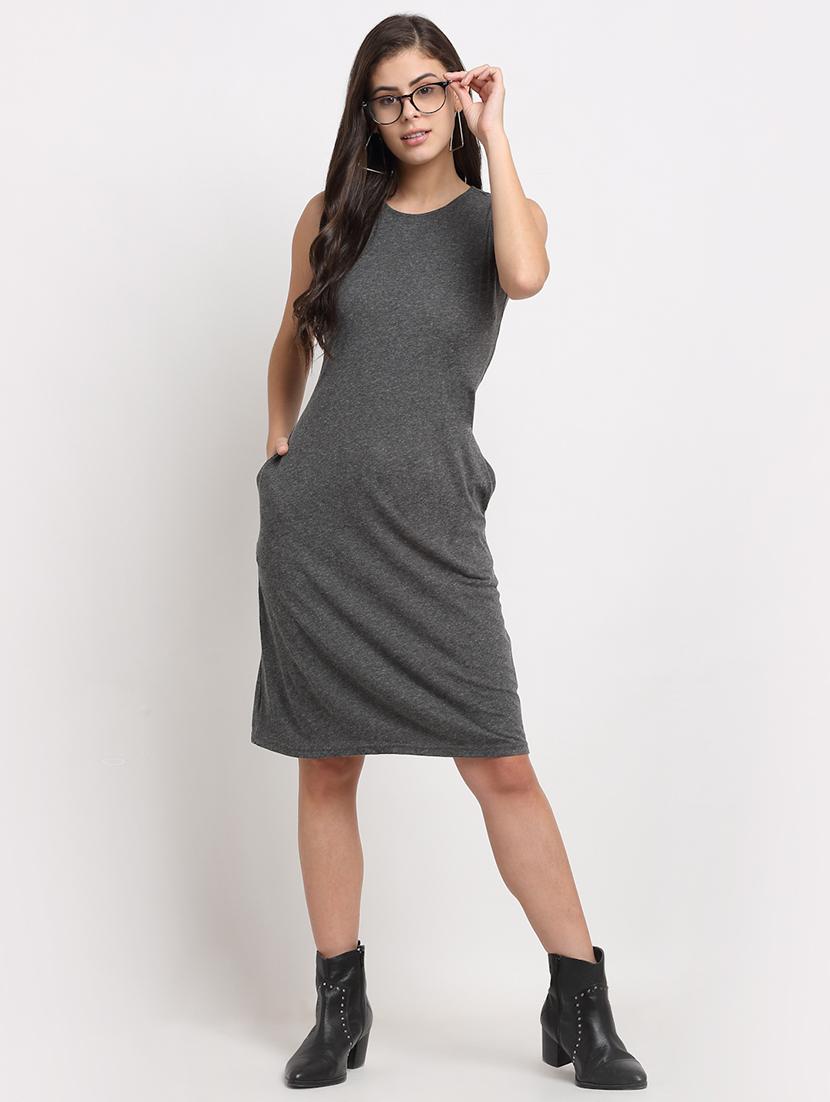 women solid sleeveless bodycon dress - 21793259 - Zoom Image - 0